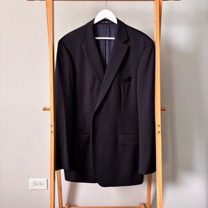 Hugo Boss Navy Notch-Lapel Single-Breasted Blazer